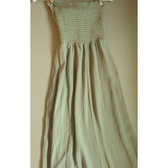 NWD Reformation Hibiscus Maxi Dress Gown Size S Seafoam #2A504 - Picture 6 of 13